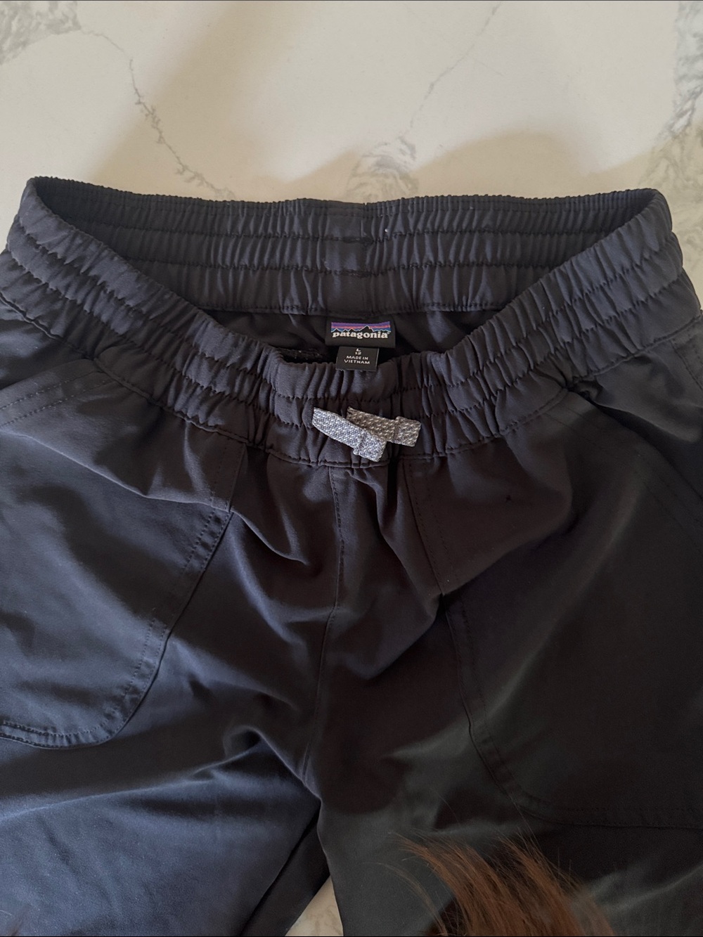 Patagonia Black Kids Elastic-Waist Activity Shorts